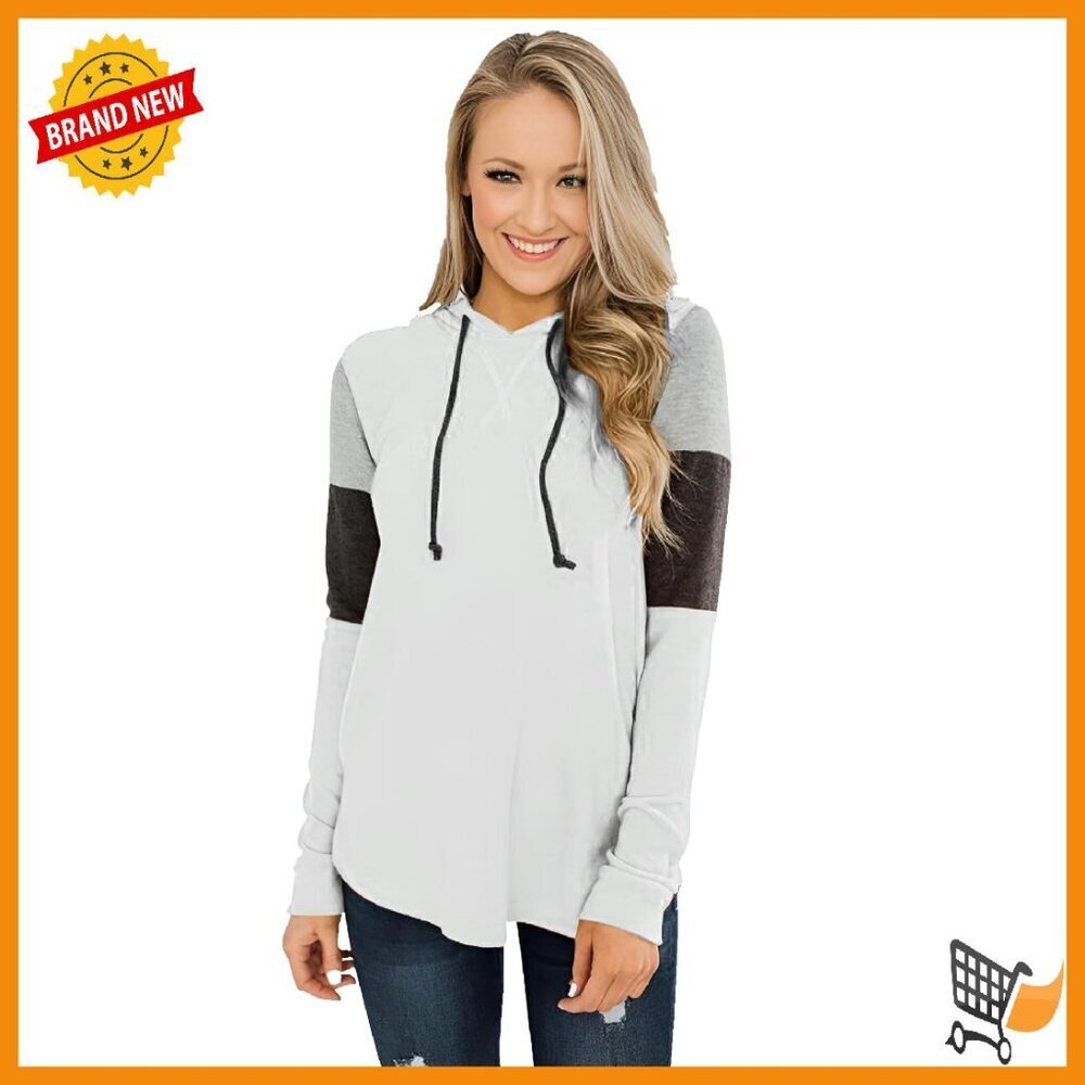 Floral Print Hoodie Sweatshirt Long Sleeve Pullover Cozy Cotton Polyester